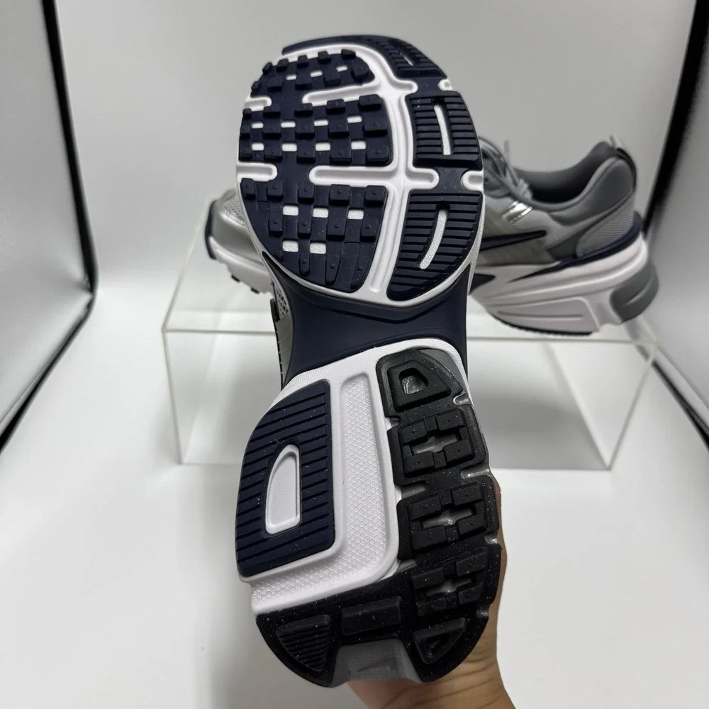 Brand New Nike V2K Run Wolf Grey Midnight Navy Blue HJ4497-002 Men's Size 11